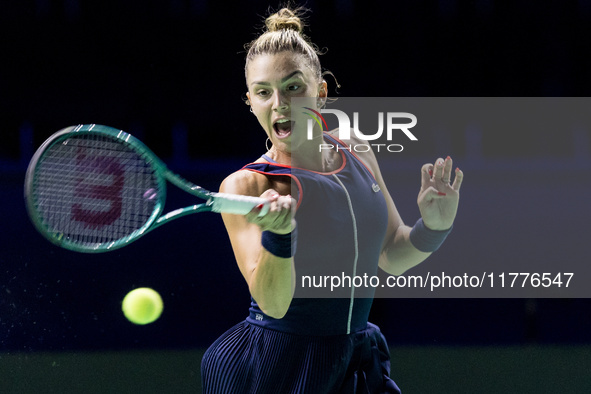 Jaqueline Adina Cristian  during Billie Jean King Cup Finals match Japan vs Romania in Malaga Spain on 14 November 2024. 