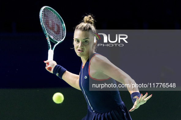 Jaqueline Adina Cristian  during Billie Jean King Cup Finals match Japan vs Romania in Malaga Spain on 14 November 2024. 