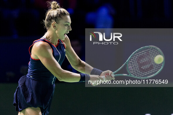 Jaqueline Adina Cristian  during Billie Jean King Cup Finals match Japan vs Romania in Malaga Spain on 14 November 2024. 