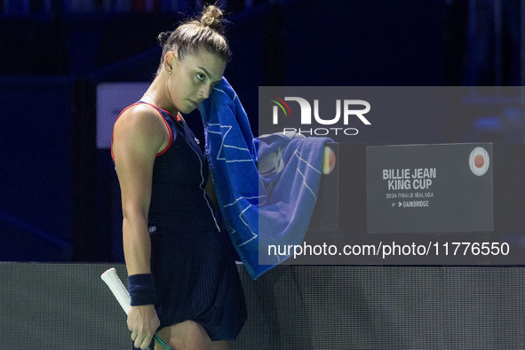 Jaqueline Adina Cristian  during Billie Jean King Cup Finals match Japan vs Romania in Malaga Spain on 14 November 2024. 