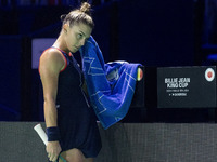 Jaqueline Adina Cristian  during Billie Jean King Cup Finals match Japan vs Romania in Malaga Spain on 14 November 2024. (