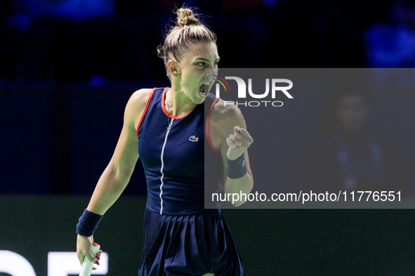 Jaqueline Adina Cristian  during Billie Jean King Cup Finals match Japan vs Romania in Malaga Spain on 14 November 2024. 