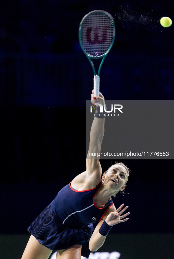 Jaqueline Adina Cristian  during Billie Jean King Cup Finals match Japan vs Romania in Malaga Spain on 14 November 2024. 