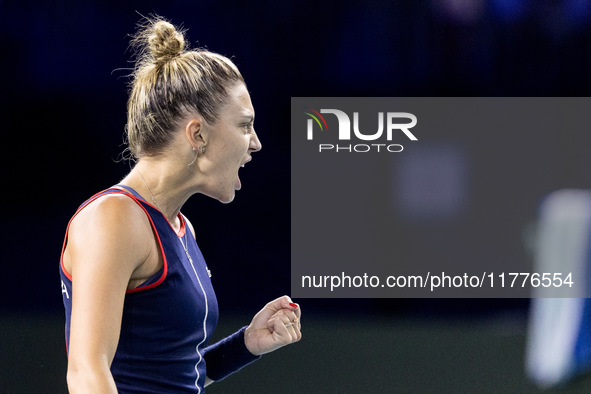 Jaqueline Adina Cristian  during Billie Jean King Cup Finals match Japan vs Romania in Malaga Spain on 14 November 2024. 