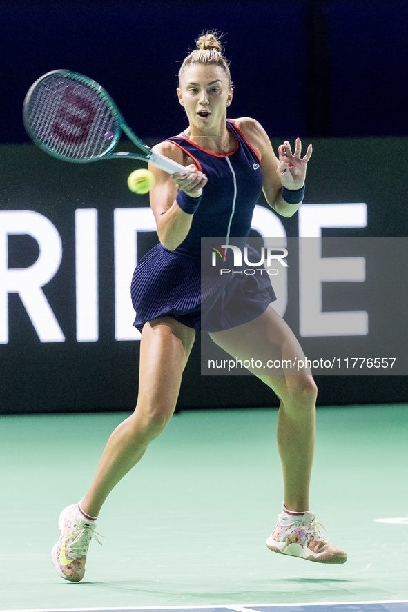 Jaqueline Adina Cristian  during Billie Jean King Cup Finals match Japan vs Romania in Malaga Spain on 14 November 2024. 