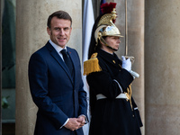 President of the French Republic Emmanuel Macron welcomes Ghanaian President Nana Akufo-Addo to the Elysee Palace for a bilateral summit in...