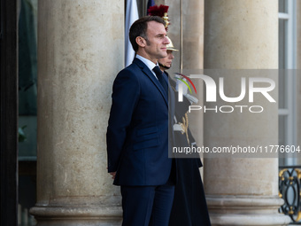 President of the French Republic Emmanuel Macron welcomes Ghanaian President Nana Akufo-Addo to the Elysee Palace for a bilateral summit in...