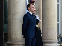 President of the French Republic Emmanuel Macron welcomes Ghanaian President Nana Akufo-Addo to the Elysee Palace for a bilateral summit in...