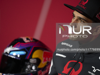 Jorge Martin (89) of Spain and Prima Pramac Racing Ducati during the press conference preview of the Motul Solidarity Grand Prix of Barcelon...