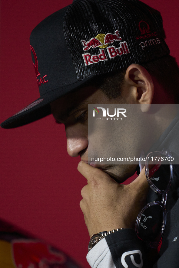 Jorge Martin (89) of Spain and Prima Pramac Racing Ducati during the press conference preview of the Motul Solidarity Grand Prix of Barcelon...