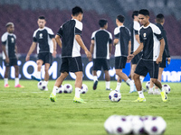 Marselino Ferdinan of Indonesia attends a training session before facing the Japan national team during the FIFA World Cup Asian 3rd Qualifi...