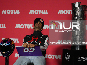 Jorge Martin (89) of Spain and Prima Pramac Racing Ducati during the press conference preview of the Motul Solidarity Grand Prix of Barcelon...