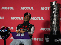 Jorge Martin (89) of Spain and Prima Pramac Racing Ducati during the press conference preview of the Motul Solidarity Grand Prix of Barcelon...