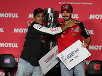 Jorge Martin (89) of Spain and Prima Pramac Racing Ducati during the press conference preview of the Motul Solidarity Grand Prix of Barcelon...