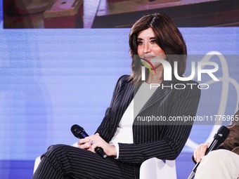 Minister Anna Maria Bernini attends the Il Tempo Della Salute event at Palazzo Giureconsulti in Milan, Italy, on November 14, 2024. (