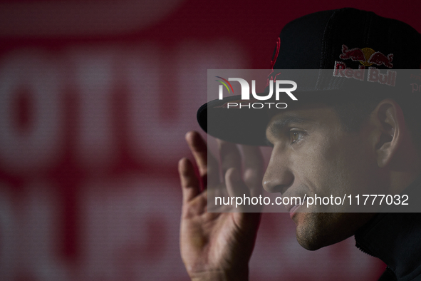 Jorge Martin (89) of Spain and Prima Pramac Racing Ducati during the press conference preview of the Motul Solidarity Grand Prix of Barcelon...