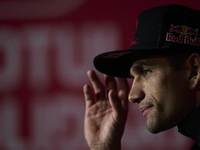 Jorge Martin (89) of Spain and Prima Pramac Racing Ducati during the press conference preview of the Motul Solidarity Grand Prix of Barcelon...