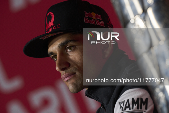 Jorge Martin (89) of Spain and Prima Pramac Racing Ducati during the press conference preview of the Motul Solidarity Grand Prix of Barcelon...