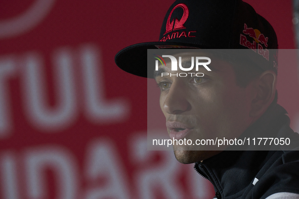 Jorge Martin (89) of Spain and Prima Pramac Racing Ducati during the press conference preview of the Motul Solidarity Grand Prix of Barcelon...