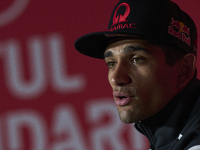 Jorge Martin (89) of Spain and Prima Pramac Racing Ducati during the press conference preview of the Motul Solidarity Grand Prix of Barcelon...