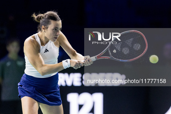 Elena Gabriela Ruse  during Billie Jean King Cup Finals match Japan vs Romania in Malaga Spain on 14 November 2024. 