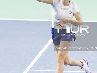 Monica Niculescu  during Billie Jean King Cup Finals match Japan vs Romania in Malaga Spain on 14 November 2024. (