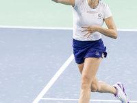 Monica Niculescu  during Billie Jean King Cup Finals match Japan vs Romania in Malaga Spain on 14 November 2024. (