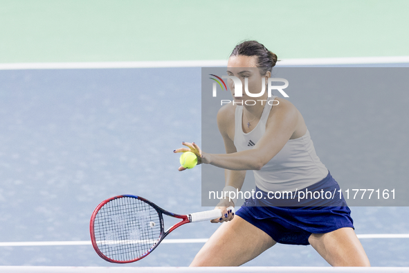 Elena Gabriela Ruse  during Billie Jean King Cup Finals match Japan vs Romania in Malaga Spain on 14 November 2024. 