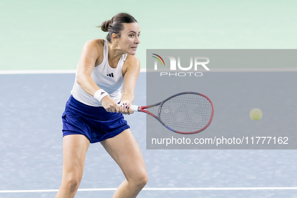 Elena Gabriela Ruse  during Billie Jean King Cup Finals match Japan vs Romania in Malaga Spain on 14 November 2024. 