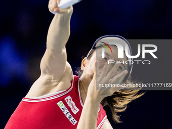 Shuko Aoyama  during Billie Jean King Cup Finals match Japan vs Romania in Malaga Spain on 14 November 2024. (