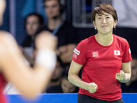 Ai Sugiyama  during Billie Jean King Cup Finals match Japan vs Romania in Malaga Spain on 14 November 2024. (