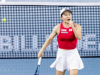 Shuko Aoyama  during Billie Jean King Cup Finals match Japan vs Romania in Malaga Spain on 14 November 2024. (