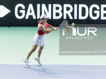 Shuko Aoyama  during Billie Jean King Cup Finals match Japan vs Romania in Malaga Spain on 14 November 2024. (