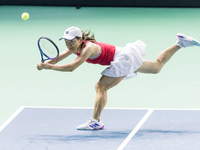 Shuko Aoyama  during Billie Jean King Cup Finals match Japan vs Romania in Malaga Spain on 14 November 2024. (