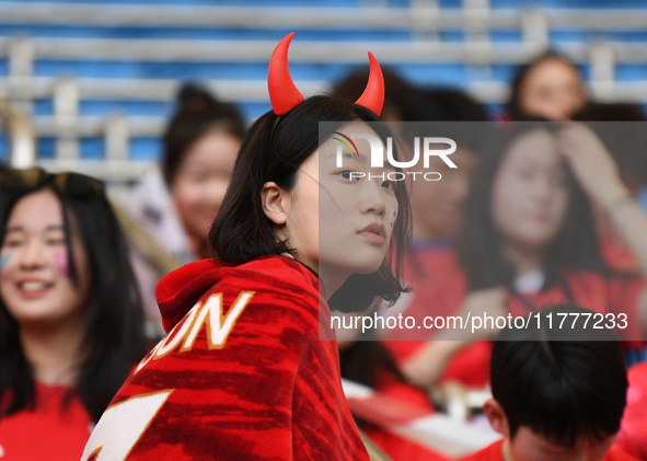 Korea Republic fans attend the AFC Asian Qualifiers Road to 26 match between Kuwait and Korea Republic in Kuwait City, Kuwait, on November 1...