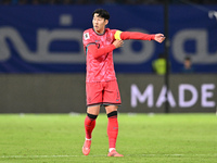 Son Heung Min of Korea Republic is in action during the AFC Asian Qualifiers Road to 26 match between Kuwait and Korea Republic in Kuwait Ci...