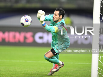 Goalkeeper Khaled Al Rashidi of Kuwait is in action during the AFC Asian Qualifiers Road to 26 match between Kuwait and Korea Republic in Ku...