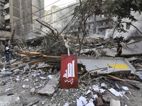 Tour of the damage in the southern suburbs of Beirut, Lebanon, on November 14, 2024. (