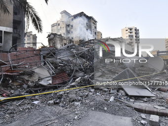 Tour of the damage in the southern suburbs of Beirut, Lebanon, on November 14, 2024. (