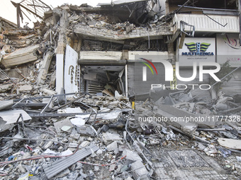 Tour of the damage in the southern suburbs of Beirut, Lebanon, on November 14, 2024. (