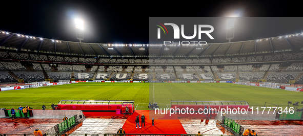 The stadium overview during the match between Belgium and Italy at the King Baudouin Stadium for the UEFA Nations League - League A - Group...