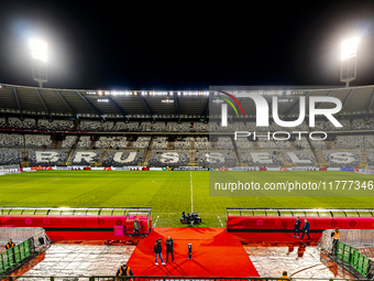 The stadium overview during the match between Belgium and Italy at the King Baudouin Stadium for the UEFA Nations League - League A - Group...