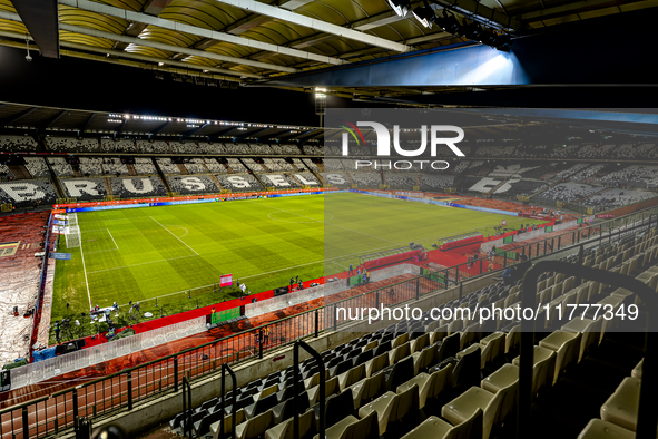 The stadium overview during the match between Belgium and Italy at the King Baudouin Stadium for the UEFA Nations League - League A - Group...