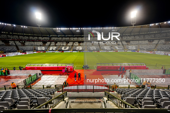 The stadium overview during the match between Belgium and Italy at the King Baudouin Stadium for the UEFA Nations League - League A - Group...