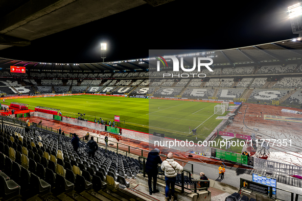 The stadium overview during the match between Belgium and Italy at the King Baudouin Stadium for the UEFA Nations League - League A - Group...