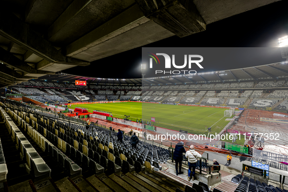 The stadium overview during the match between Belgium and Italy at the King Baudouin Stadium for the UEFA Nations League - League A - Group...