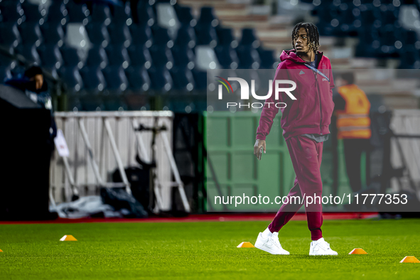 Players of Belgium arrive at the pitch during the match between Belgium and Italy at the King Baudouin Stadium for the UEFA Nations League -...