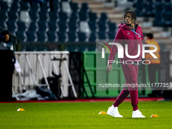 Players of Belgium arrive at the pitch during the match between Belgium and Italy at the King Baudouin Stadium for the UEFA Nations League -...