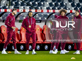 Players of Belgium arrive at the pitch during the match between Belgium and Italy at the King Baudouin Stadium for the UEFA Nations League -...