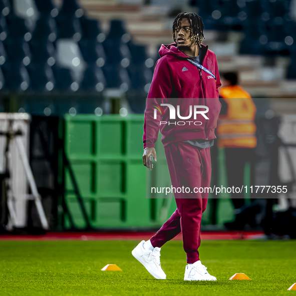 Players of Belgium arrive at the pitch during the match between Belgium and Italy at the King Baudouin Stadium for the UEFA Nations League -...